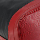LOUIS VUITTON Epi Noe Shoulder Bag Bicolor Black Red M44017 LV Auth 144596-14