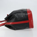 LOUIS VUITTON Epi Noe Shoulder Bag Bicolor Black Red M44017 LV Auth 144596-4