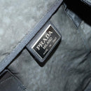 PRADA Boston Bag Nylon 2way Black Silver Auth 144598-20