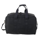 PRADA Boston Bag Nylon 2way Black Silver Auth 144598-2