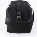 PRADA Boston Bag Nylon 2way Black Silver Auth 144598-4