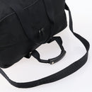 PRADA Boston Bag Nylon 2way Black Silver Auth 144598-7