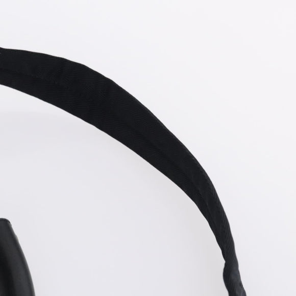 PRADA Boston Bag Nylon 2way Black Silver Auth 144598