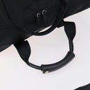 PRADA Boston Bag Nylon 2way Black Silver Auth 144598-8