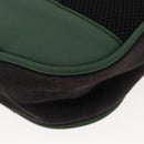 CHANEL Sports COCO Mark Shoulder Bag Canvas Black Green CC Auth 144599-13