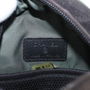 CHANEL Sports COCO Mark Shoulder Bag Canvas Black Green CC Auth 144599-15