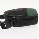 CHANEL Sports COCO Mark Shoulder Bag Canvas Black Green CC Auth 144599-5