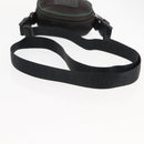 CHANEL Sports COCO Mark Shoulder Bag Canvas Black Green CC Auth 144599-7