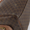 CELINE Macadam Canvas Hand Bag PVC Leather Brown Gold Auth 144603-14