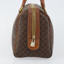 CELINE Macadam Canvas Hand Bag PVC Leather Brown Gold Auth 144603-3