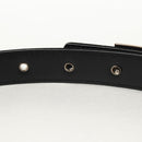 CHANEL Belt Leather 35.8"" Black CC Auth 144605SAM-14