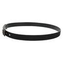 CHANEL Belt Leather 35.8"" Black CC Auth 144605M-4
