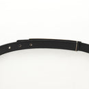 CHANEL Belt Leather 35.8"" Black CC Auth 144605SAM-9