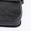 GUCCI GG Canvas Shoulder Bag Black Gold 001 261 0613 Auth 144610-15