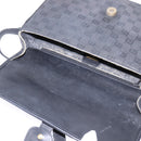 GUCCI GG Canvas Shoulder Bag Black Gold 001 261 0613 Auth 144610-18