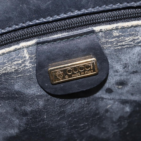 GUCCI GG Canvas Shoulder Bag Black Gold 001 261 0613 Auth 144610