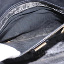 GUCCI GG Canvas Shoulder Bag Black Gold 001 261 0613 Auth 144610-11