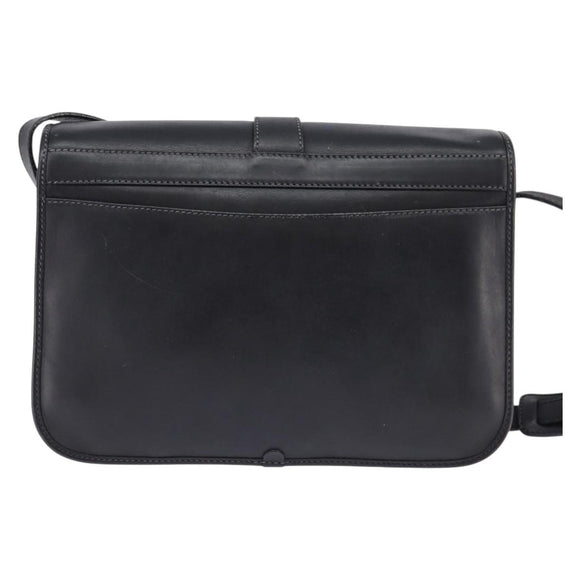 GUCCI GG Canvas Shoulder Bag Black Gold 001 261 0613 Auth 144610