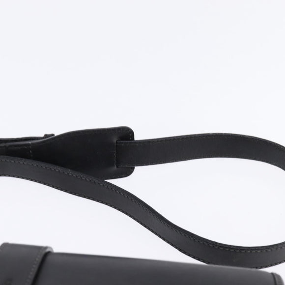 GUCCI GG Canvas Shoulder Bag Black Gold 001 261 0613 Auth 144610