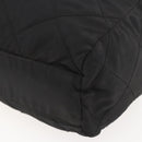 PRADA Chain Shoulder Bag Nylon Black Gold Auth 144611-15