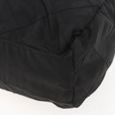 PRADA Chain Shoulder Bag Nylon Black Gold Auth 144611-17