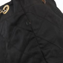 PRADA Chain Shoulder Bag Nylon Black Gold Auth 144611-19