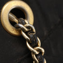 PRADA Chain Shoulder Bag Nylon Black Gold Auth 144611-10