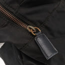 PRADA Chain Shoulder Bag Nylon Black Gold Auth 144611-21