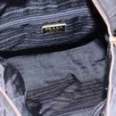 PRADA Chain Shoulder Bag Nylon Black Gold Auth 144611-11