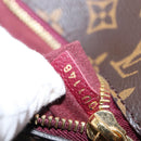 LOUIS VUITTON Monogram PopincourtPM Hand Bag 2way Wine Red M43462 LV Auth 144618-22