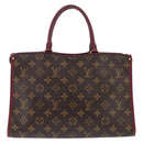 LOUIS VUITTON Monogram PopincourtPM Hand Bag 2way Wine Red M43462 LV Auth 144618-2