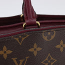 LOUIS VUITTON Monogram PopincourtPM Hand Bag 2way Wine Red M43462 LV Auth 144618-3