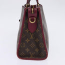 LOUIS VUITTON Monogram PopincourtPM Hand Bag 2way Wine Red M43462 LV Auth 144618-4