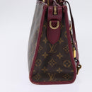 LOUIS VUITTON Monogram PopincourtPM Hand Bag 2way Wine Red M43462 LV Auth 144618-5