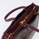 LOUIS VUITTON Monogram PopincourtPM Hand Bag 2way Wine Red M43462 LV Auth 144618-7