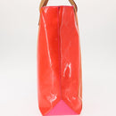 LOUIS VUITTON Monogram Vernis Fluo Reade MM Hand Bag Pink M91900 LV Auth 144619-4