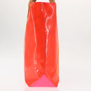 LOUIS VUITTON Monogram Vernis Fluo Reade MM Hand Bag Pink M91900 LV Auth 144619-7