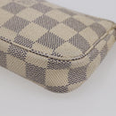 LOUIS VUITTON Damier Azur Mini Pochette Accessoires Pouch N63005 LV Auth 144622-9