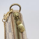 LOUIS VUITTON Damier Azur Mini Pochette Accessoires Pouch N63005 LV Auth 144622-10