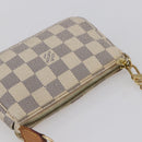LOUIS VUITTON Damier Azur Mini Pochette Accessoires Pouch N63005 LV Auth 144622-6