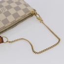 LOUIS VUITTON Damier Azur Mini Pochette Accessoires Pouch N63005 LV Auth 144622-7