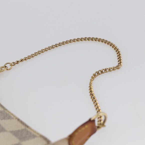 LOUIS VUITTON Damier Azur Mini Pochette Accessoires Pouch N63005 LV Auth 144622