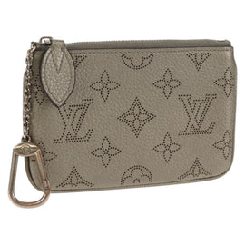 LOUIS VUITTON Mahina Pochette Cles Coin Purse Gris LV Auth 144623M