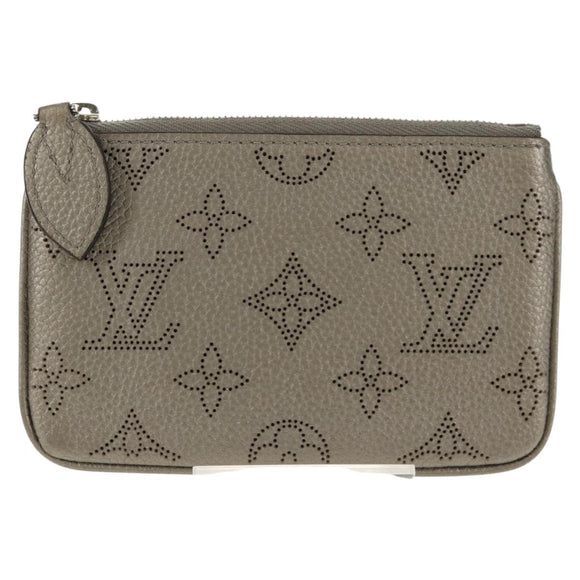 LOUIS VUITTON Mahina Pochette Cles Coin Purse Gris LV Auth 144623M