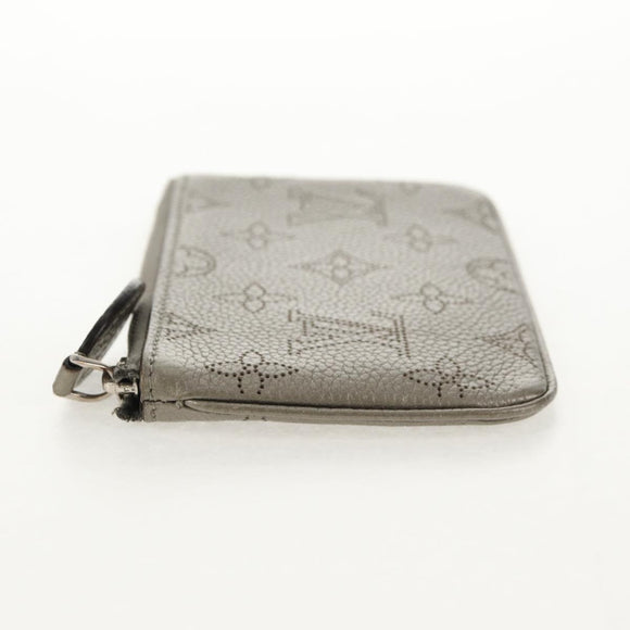 LOUIS VUITTON Mahina Pochette Cles Coin Purse Gris LV Auth 144623M