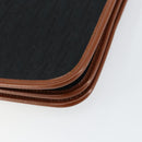 Christian Dior Trotter Canvas Chain Shoulder Bag Black Gold Auth 144627-8