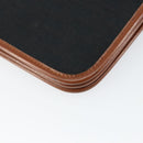 Christian Dior Trotter Canvas Chain Shoulder Bag Black Gold Auth 144627-15