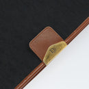 Christian Dior Trotter Canvas Chain Shoulder Bag Black Gold Auth 144627-18