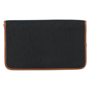 Christian Dior Trotter Canvas Chain Shoulder Bag Black Gold Auth 144627-2