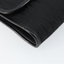 Christian Dior Trotter Canvas Chain Shoulder Bag Black Gold Auth 144628-11